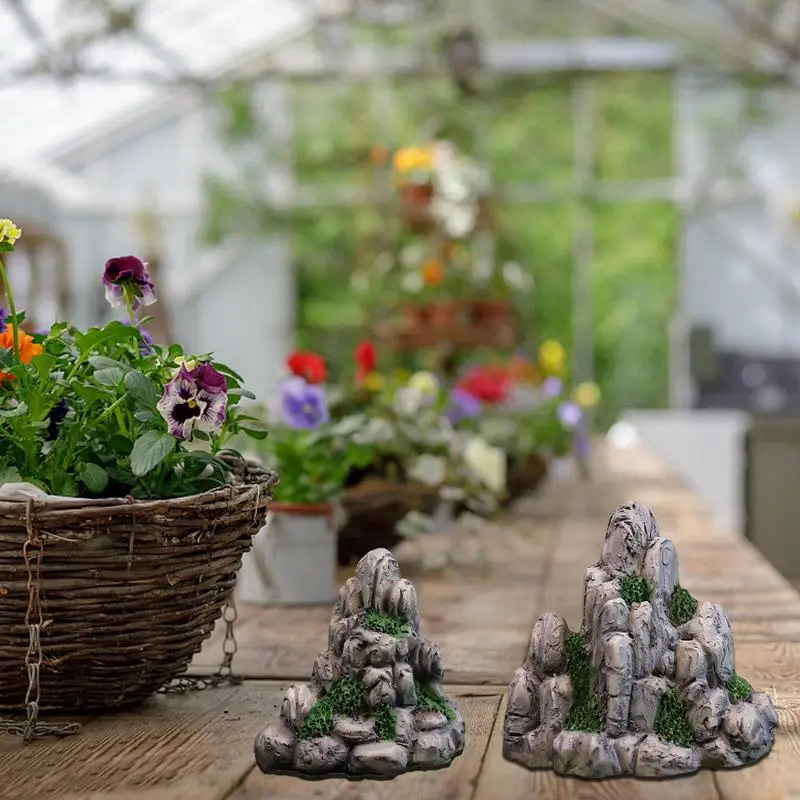 미니 산악 미니어처 인공 언덕 장난감, 분재 장식품,  - Bonsai Gardenia 리뷰 및 가격