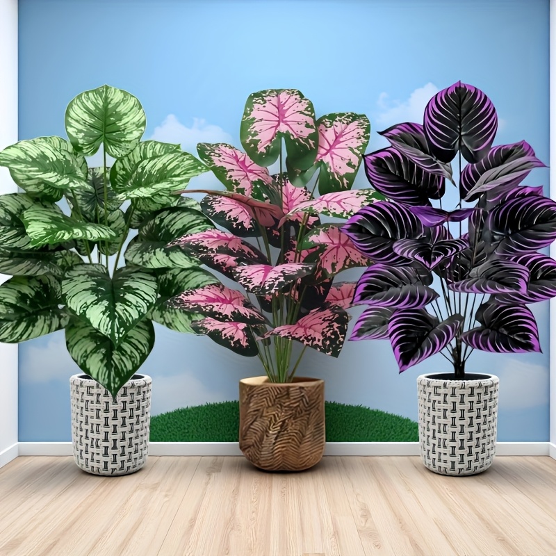 3pcs 60cm 대형 인공 녹색 식물 세트 정원 장식 - Bonsai Gardenia 리뷰 및 가격