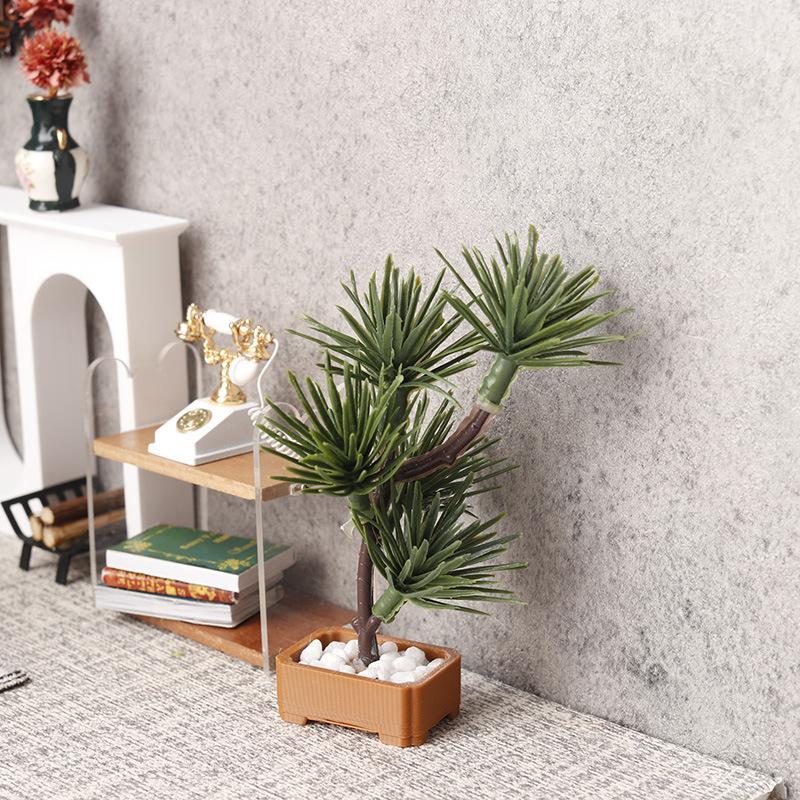 1Pcs 1/12 인형 집 시뮬레이션 소나무 녹색 식물 - Bonsai Garden Plants 리뷰 및 가격