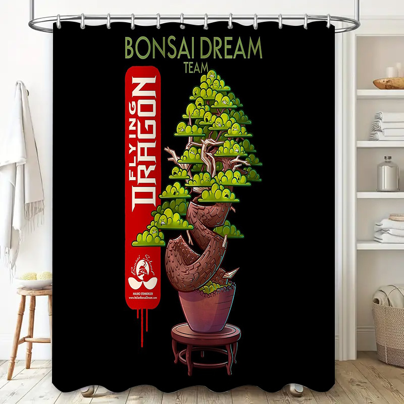 일본식 분재 나무 샤워 커튼 젠 가든 자연 숲 풍경 욕 - Bonsai Tree Zen Garden 리뷰 및 가격