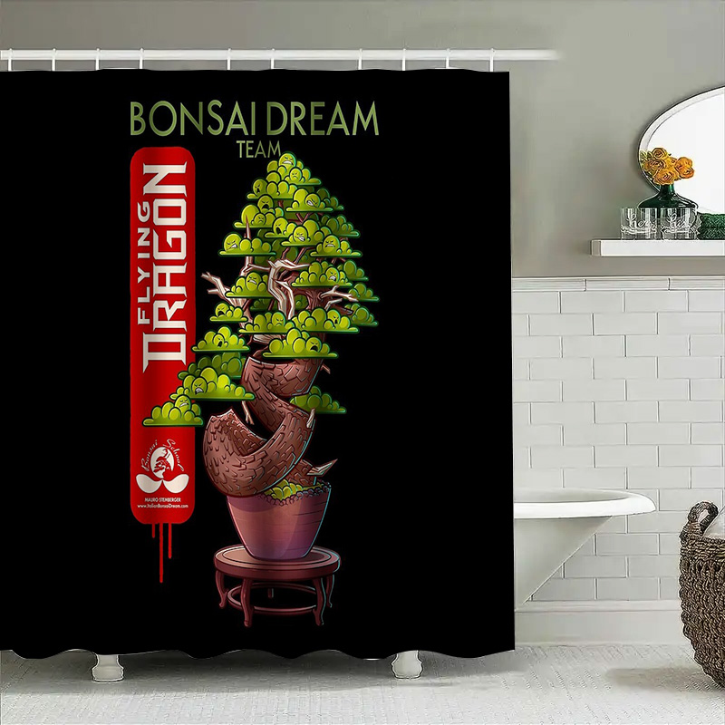 일본식 분재 나무 샤워 커튼 젠 가든 자연 숲 풍경 욕 - Bonsai Tree Zen Garden 리뷰 및 가격