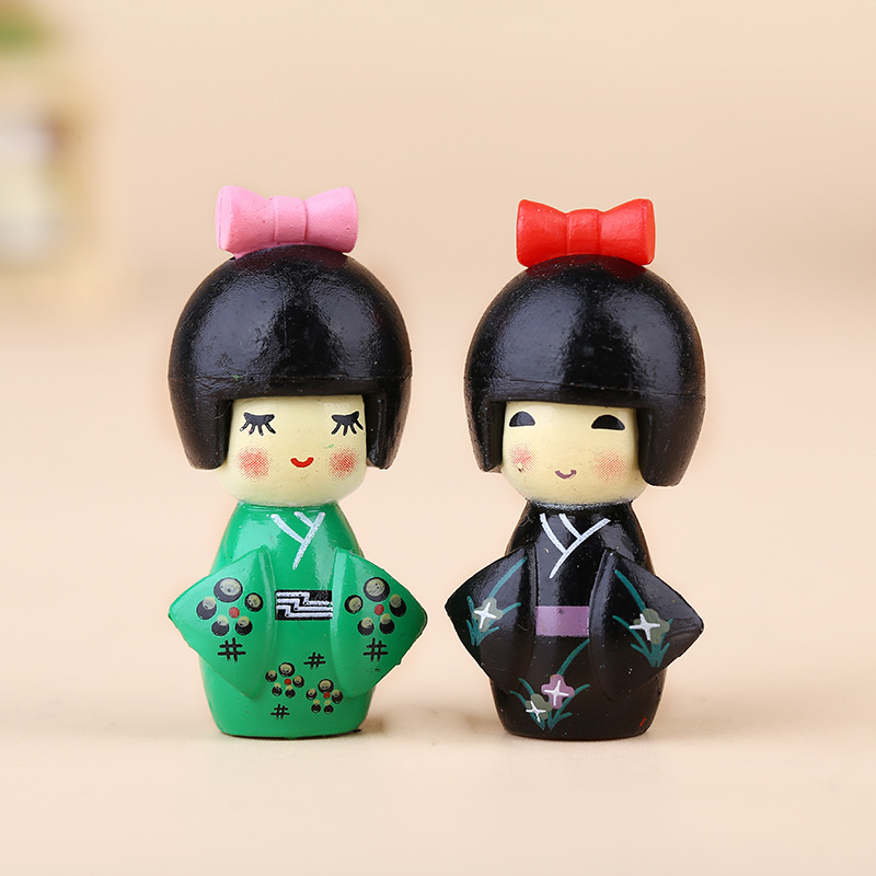 새로운 일본 귀여운 소녀 피규어 분재 장식 미니 홈 데 - Bonsai Gardenia 리뷰 및 가격